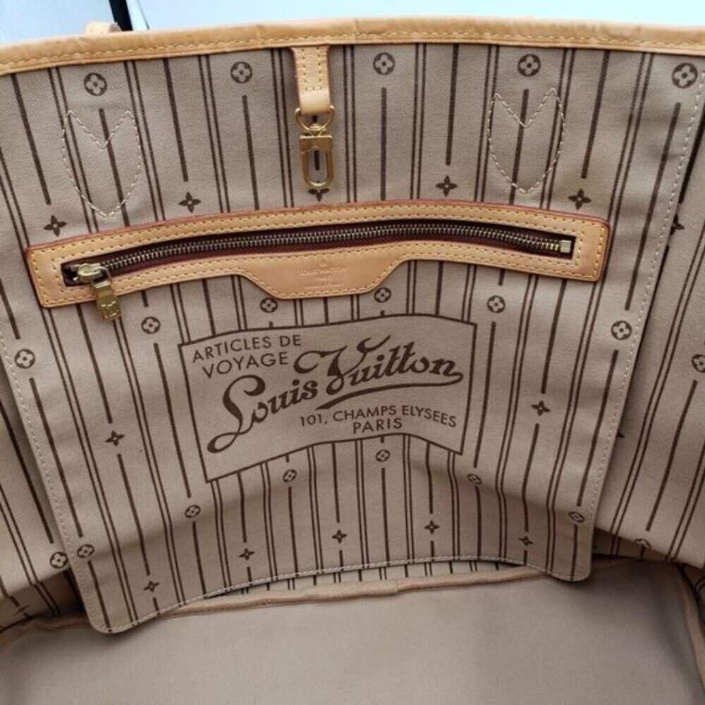 Louis Vuitton Neverfull GM Brown Monogram Canvas Shoulder Bag 890-070324 - Picture 11 of 15